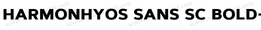 harmonhyos sans sc bold字体转换